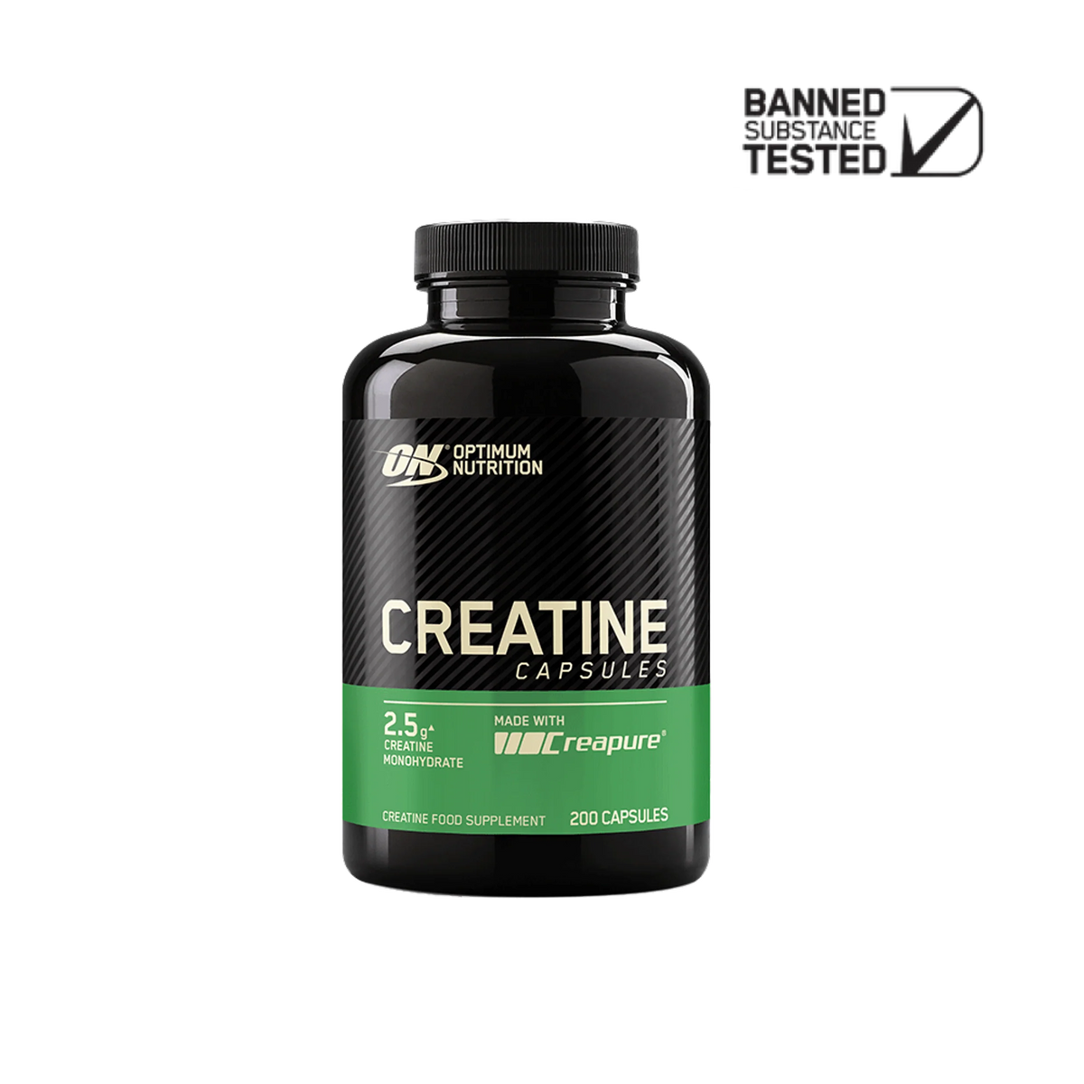 Creatine 2500 Capsules Elite Series - 200 capsules (100 Servings)