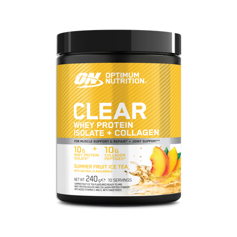 Clear Whey Protein Isolate + Collagen Powder - 240g (10 Servings)
