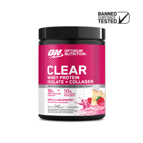 Clear Whey Protein Isolate + Collagen Powder Elite - 240g (10 Servings)